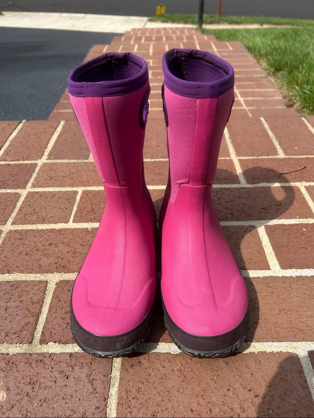 GLosh by Bogs Waterproof Boots 71244-652 Pink Berry Girls Size 6